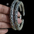 925 sterling silver chitai work openable kada, anklet kada for women,  Oxidized Leg Kada